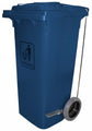 Trolley Bin Cleanlink 120L Heavy Duty With Foot Pedal Blue