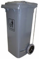 Trolley Bin Cleanlink 120L Heavy Duty With Foot Pedal Grey