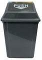 Rubbish Bin Cleanlink 25L With Bullet Lid Grey
