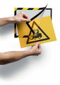 Safety Sign Durable A4 Duraframe Security Yellow/Black Pk2