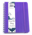 Visual Art Diary Quill Premium A5 120 Page With Pocket Violet