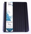 Visual Art Diary Quill Premium A4 120 Page With Pocket Black