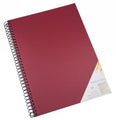 Visual Art Diary Quill A4 Spiral Burgundy Cover 60Lf