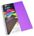 Visual Art Diary Quill A4 Brights Purple 60Lf