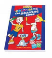 Book Drawing & Colouring Texta A4 100 Shts 50 Wht 50 Col