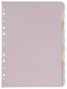 Dividers Marbig Enviro Manilla 10 Tab Coloured 100% Recycled