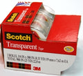 Tape Scotch Transparent 3157S 19X7.6M Pk3 H/Sell