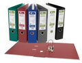 Lever Arch File B/Tex A4 Ecoboard Dk Red High Cap