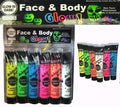 Paint Artistic Den 15Ml Face & Body Glow In The Dark Set6