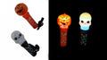 Toy Wand Light Halloween Head Spinning Asst Designs