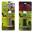 Zombie Face Make-Up Halloween Flesh Cream & Blood Asst Design Kit