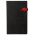 Journal Fabio Ricci Ginevra Lined 13X21 Blk/Red