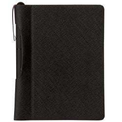 Journal Fabio Ricci Vlore Lined W/Pen 9X14 Black