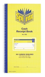 Cash Rec Book Spirax 553 Dup C/Less 4TV