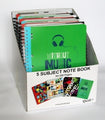 Note Book Quill Designer 5 Subject Q596D 250P 4 Designs