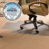 Chairmat Floortex Plush Pile Carpet 90X120Cm Keyhole Advantagemat