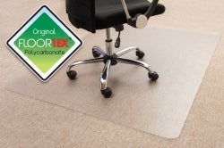 Chairmat Floortex Carpet 90X120Cm Rectangle Polycarbonate