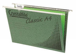 Suspension File Crystalfile A4 Enviro Green Pk20