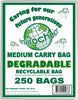 Bags Singlet Envirochoice Degradable Med 250W+125Gx500L Pk250