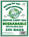 Bags Singlet Envirochoice Degradable Med 250W+125Gx500L Pk250