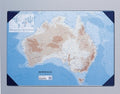 Desk Pad Bantex Map Of Australia Blue 4152