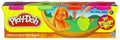 Play-Doh 4 Tub Set New Colours Asst