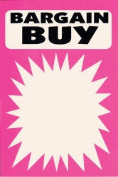 Sign Fluro Splash 120X180 Bargain Buy 100'S