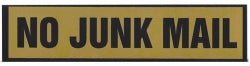 Sign No Junk Mail Large Self Adhesive