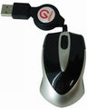 Mouse Shintaro Mini Optical USB Blk Retract Cord