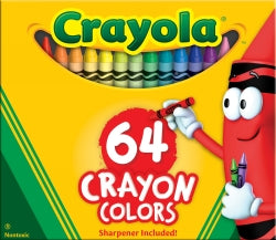 Crayon Crayola Regular Includes Sharpener Pk64