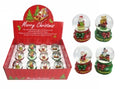 Waterball Xmas 6.5X4.5Cm Merry Christmas Asst Designs