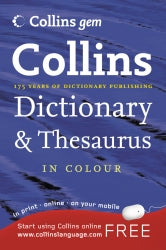 Dictionary & Thesaurus Collins Gem