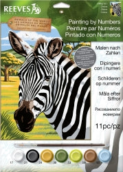 Paint By Numbers Reeves Medium Zebra