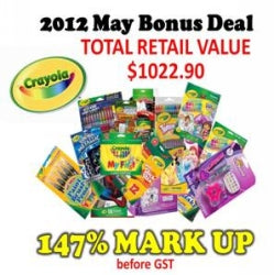 Crayola 2012 Pack Deal With Bonus Stock