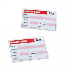 Rexel Visitor Book Refill 100 Badge Inserts