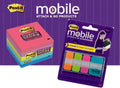 Sticky Notes Super Post-It 76X76 With Free Mobile Dispenser Attach & Go
