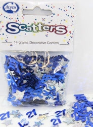 Party Scatters Alpen 21 Blue 14Gm