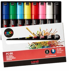 Marker Posca Pc5M 8 Assorted Colours 3 Box Deal