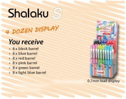 Mechanical Pencil Uni Shalaku 0.7Mm 4 Doz Display