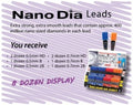 Leads Uni Nano Diamond 0.5Mm And 0.7Mm Hb, B And 2B 8 Doz Display